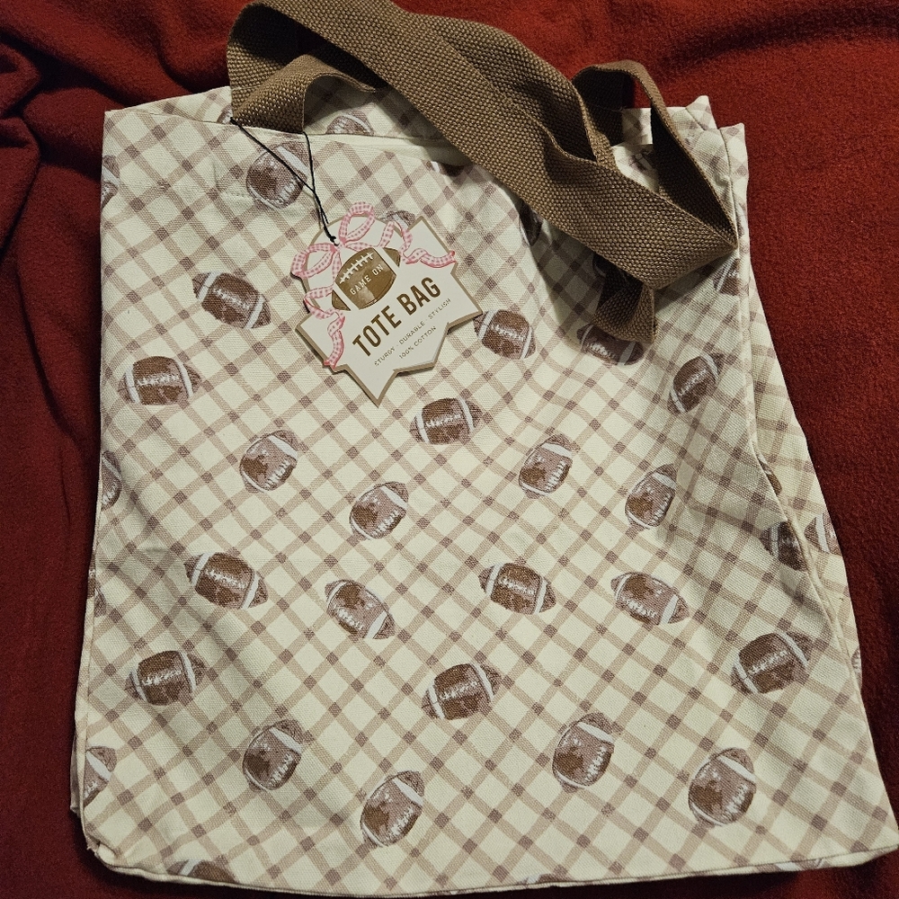 NWT Game On Football Tote Bag